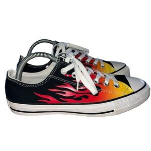 NWOB Converse Chuck Taylor All Star Flame Mens Size 6.5 Womens 8.5 Black